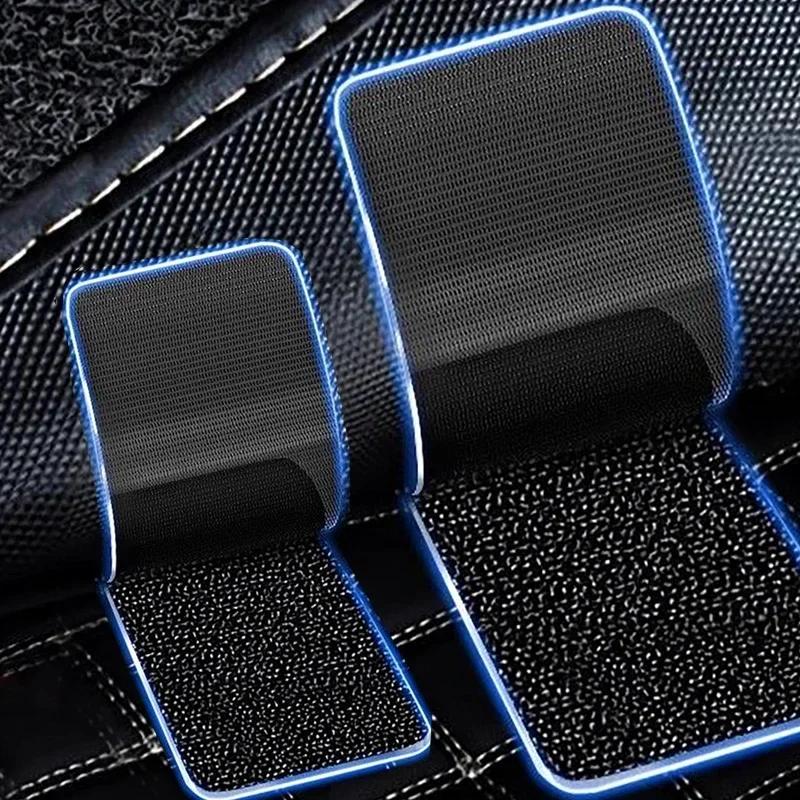 

Self-adhesive Carpet Fixing Stickers Strong Double Sided Removable Car Carpet Fixed Patches Hook And Loop Tape For Home Office 1Pairs-(2PCS)