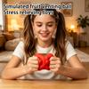 Simulation Vegetable Stress Relief Ball Squeeze Toy for Anxiety Reduction and Hand Exercise Suitable for Office Home School Use