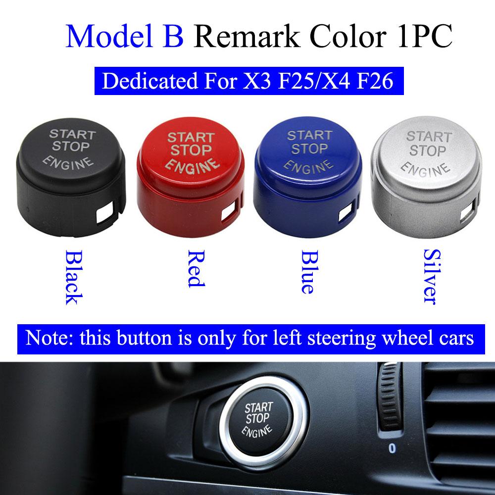 Auto Motor Zündung Start Stop Schalter Abdeckung AUS-Taste Für BMW FG Serie 1 2 3 4 5 6 7 X3 F20 F22 F30 F32 F01 F02 F10 F12