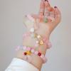 Natural Madagascar Pink Crystal Bracelet Women's Fashion Bangle Lotus Gourd Bracelet Girl Jewelry