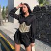 Transparent Chest Corset With Transparent Mesh Support For Women - DD