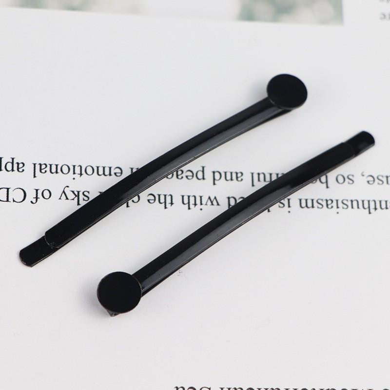 Black Curved Thickened Bangs Hair Clip for Women
