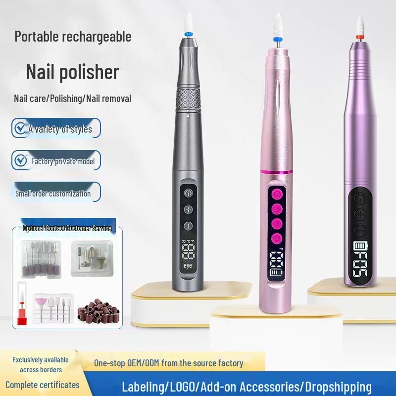 Electric Nail Art Grinding Machine with Curing Lamp – Nail Grinder and Remover