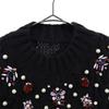 Unused Eimy Istoire Long Sleeve Sweater F Black Knitted Beads Women Used
