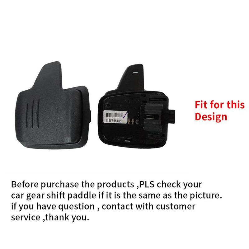 Pair Car Auto Steering Wheel Shift Paddle Extender Stickers Aluminum for 2015-up Ford Focus Kuga, +Ecosport, + Escape