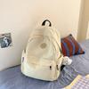 School bag female college student Korean version of leisure backpack simple and versatile large capacity high school student computer backpack trend