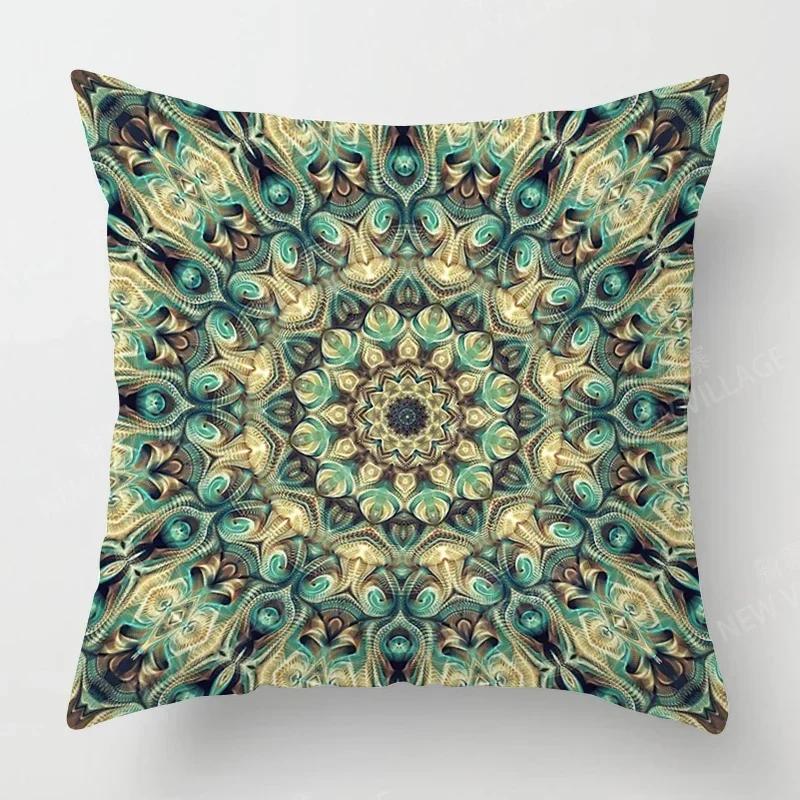 Fall Home Decor Autumn Living Room Throw Pillow Cover Sofa Boho Cushion Cover Mandala   X