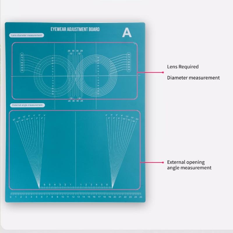 PVC Eyeglass Alignment Tool Adjustable Repair Panel For All Frame Types