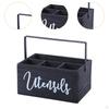 Countertop Holder for Kitchen Utensils with Compartments Forks And Spoons