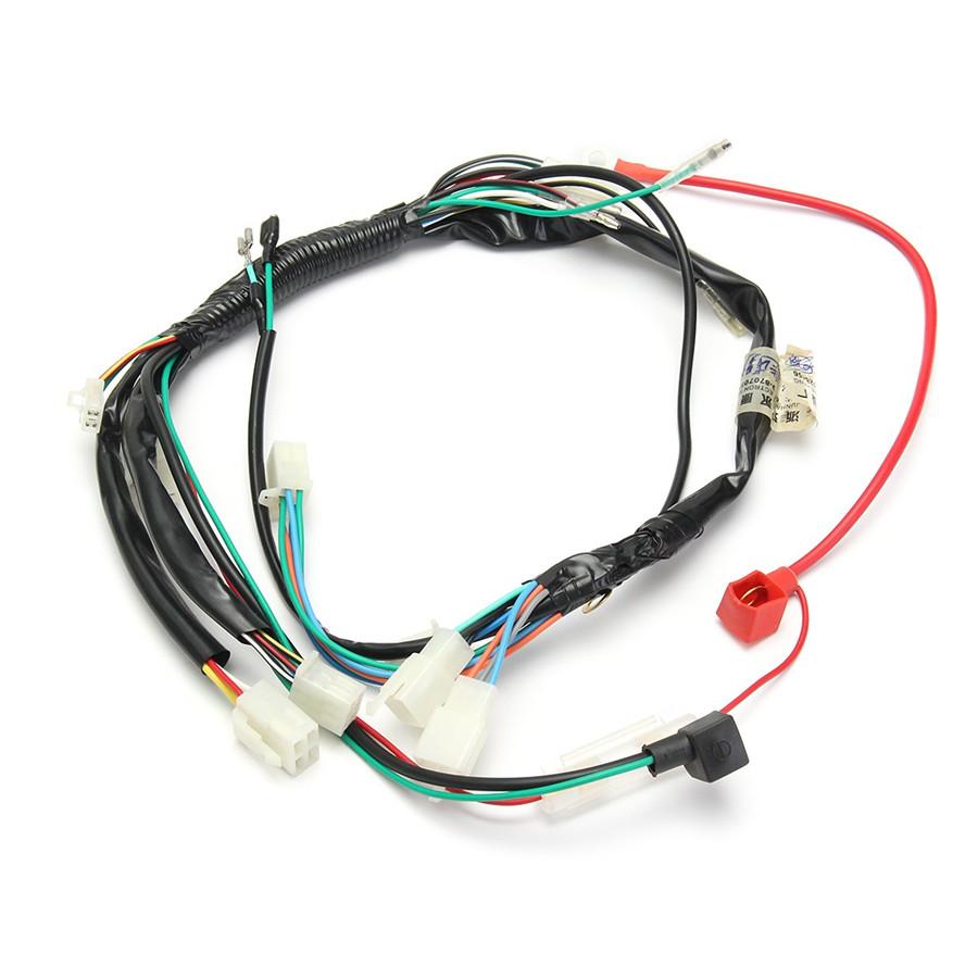 Motorcycle Machine Electric Start Wiring Harness For 50cc 70cc 90cc 110cc 125cc