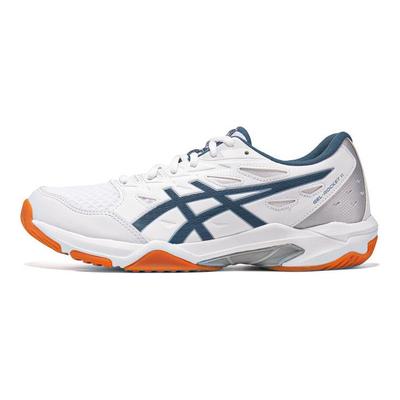 Gel-Rocket 11 Stable Flexible Easy Comfortable Low-Top Badminton Shoes Unisex Sneaker White Blue 1073A076-100