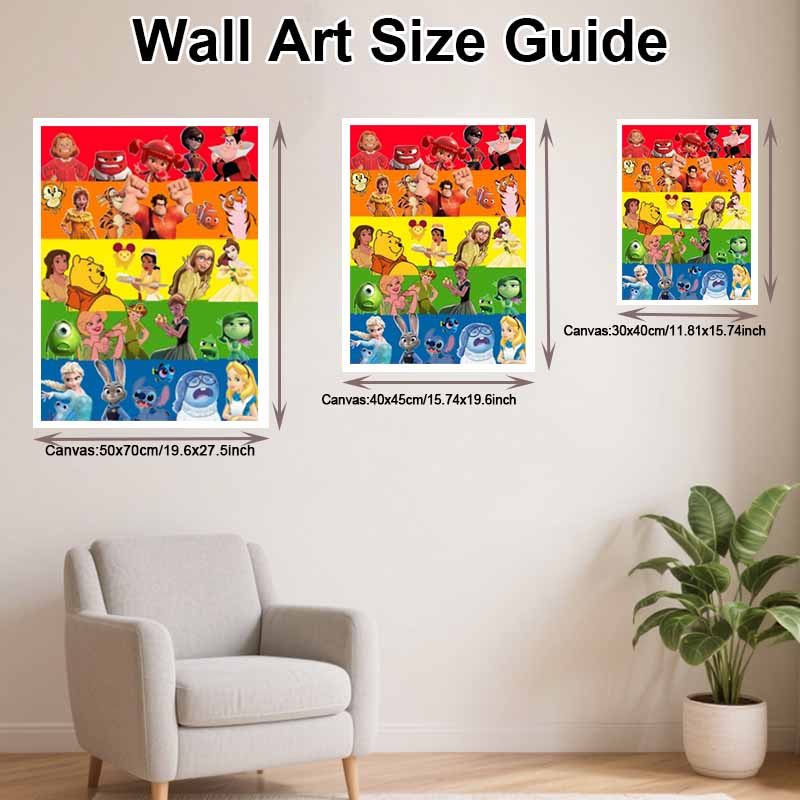 Disney Diamond Painting Kit Classic Cartoon Characters Home Decor Craft Perfect Gift Idea Diamond Art