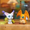 9-piece set of cute Japanese Digimon Adventure anime figures, including Agumon, Patamon, and Gabumon. PVC tabletop figurines.