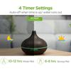 Aromatherapy Diffuser & 6 Essential Oils Set, 550ml Diffuser Ultrasonic Diffuser Cool Mist Humidifier with 4 Timers 7 Colors Lig