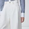 Lancy Lyocell White Wide-Leg High-Waist Jeans