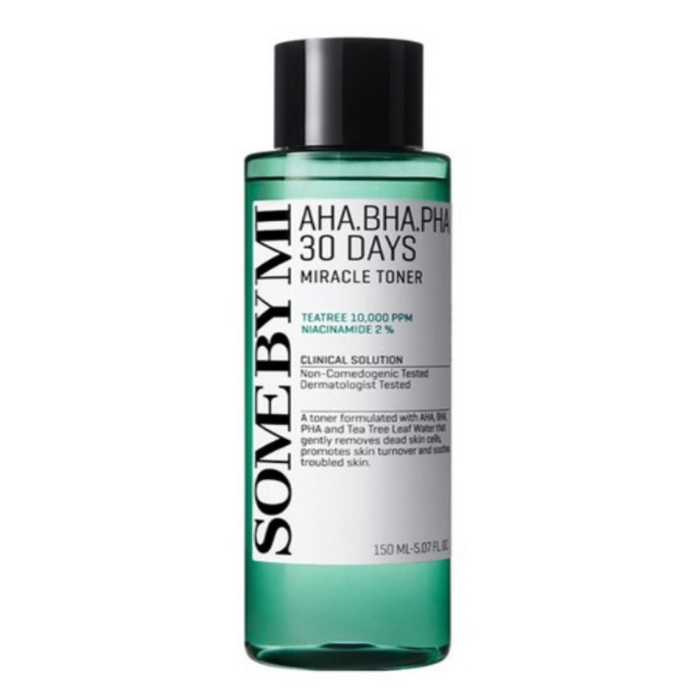 Some By Mi AHA BHA PHA 30 Days Miracle Toner 150ml – Exfoliating & Soothing Face Toner