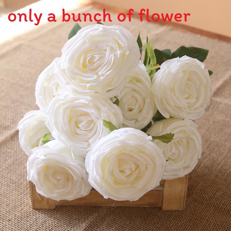 Rose Wall Decor Artificial Flowers For Wedding Home Photography With Silk Material