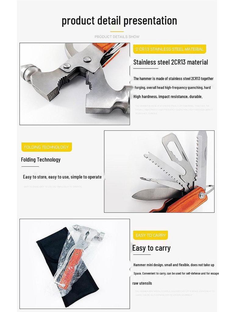 Multifunctional Car Safety Window Breaker & Emergency Escape Tool