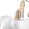 Hearing Amplifier Portable Intelligent Noise Canceling Earphone Voice Device Skin Black