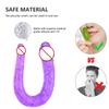Double Head Dildos Realistic Penis Flexible Soft Crystal Jelly Sex Toys for Women G-spot Anal Stimulator