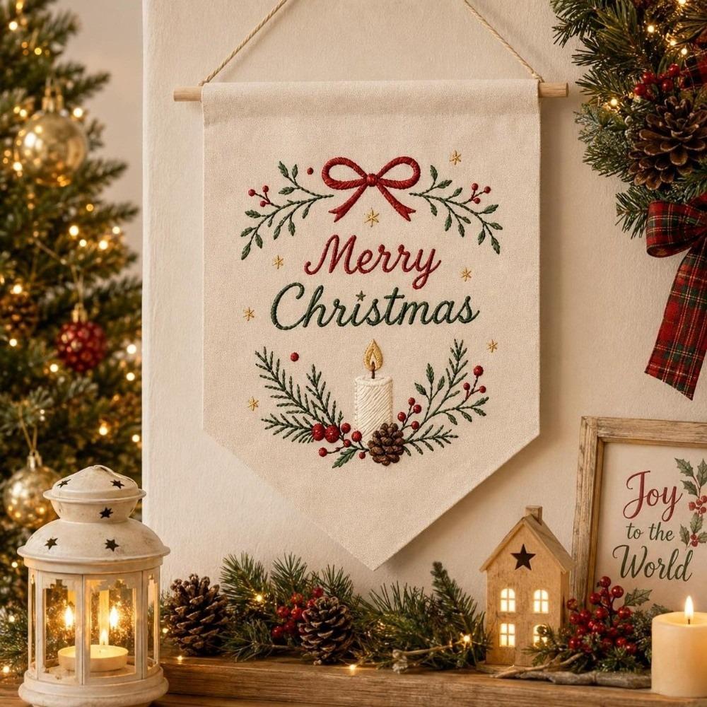 Snowman Christmas Embroidery Kit Santa Claus DIY Embroidery Kit Adults & Beginners