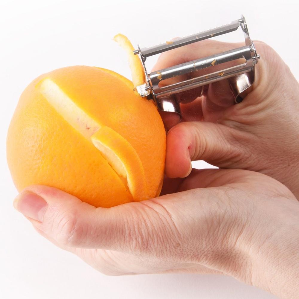 Double steel fruit and vegetable peeler 11.5 cm