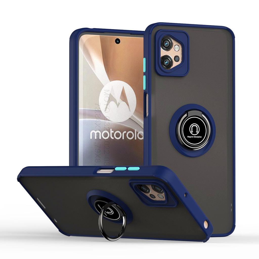 Camera Protection For Motorola Moto G32 Ring Car Holder Cover NEW Shockproof Magnetic Case Magnet Ring Matte Case