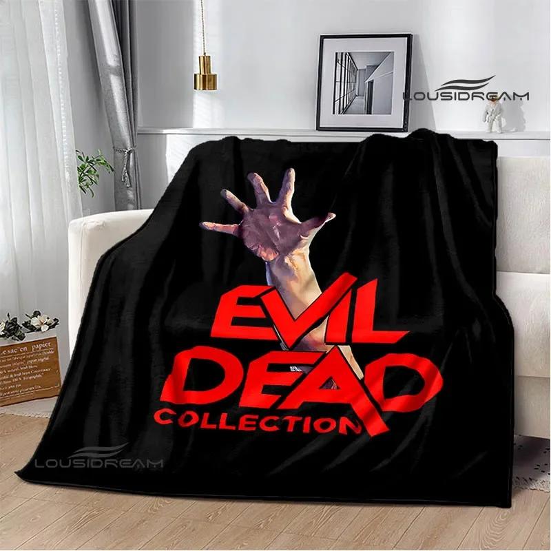 Movie The Evil Dead Printed Blankets Picnic Blanket Flannel Warm Blankets Soft Cozy Blanket Home Travel Blanket Birthday Gift