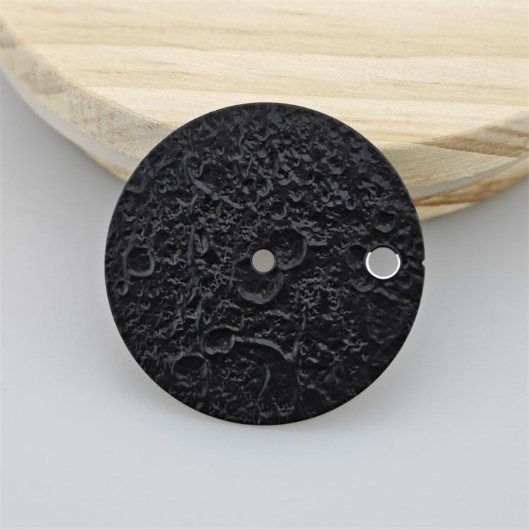 

28.5MM Watch Dial 3D Moon Pattern Watch Face for NH35 NH36 Movement Mechanical Watch Diy Parts чорний