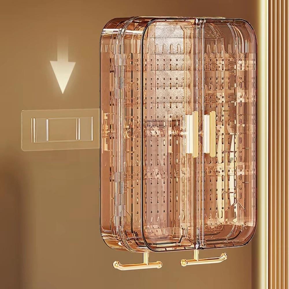 Dustproof Jewelry Box Wall Mounted Jewelry Chest Decor Jewelry Display Rack  Jewelry Storage