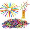 120-240PCS/Set Random Muti-color Assemble Building Rod DIY Design As You Want Creative Construction Game Party Gift Keepsake ZYF
