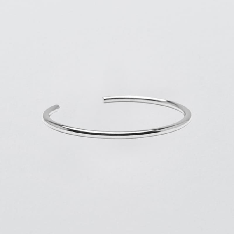 

Another Layer Basic Open Bangle (silver925)(2color) silver