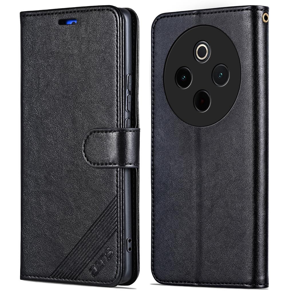 AZNS For vivo Y300 Pro 5G Case Anti-Scratch PU Leather Stand Wallet Phone Cover
