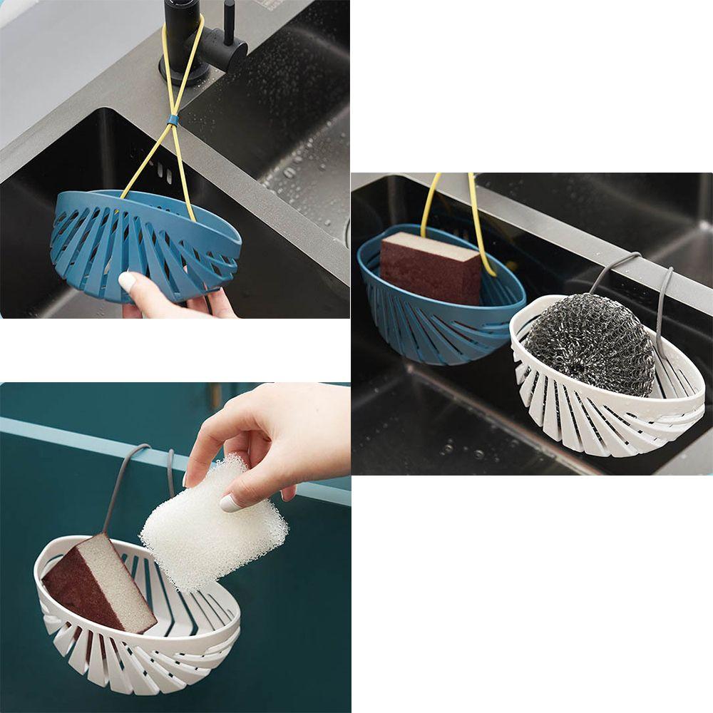 Dish Cloth Portable Basket Kitchen Organizer Storage Bag Bath Storage Tool Sink Holder
