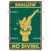 OldHometown Russian Vintage Metal WC Rules Sign Plaque Retro Wall Decor for Home Bar Cafe Pub