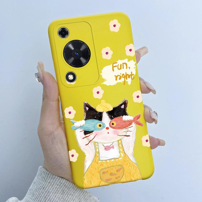Case For Huawei Nova Y72 Butterfly Floral Girl Design Soft TPU Silicone Back Cover For Huawei Nova Y 72 MGA-LX3 Enjoy 70 Fundas