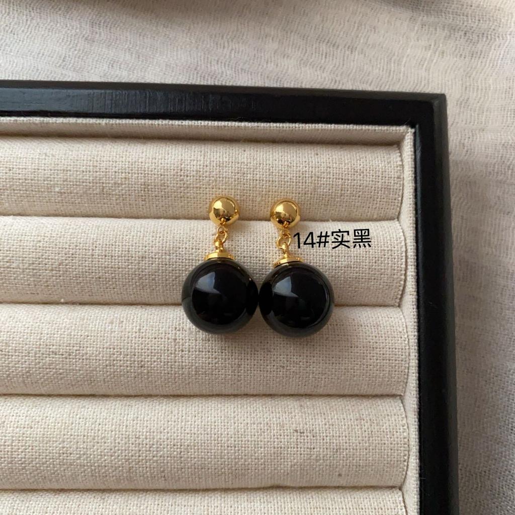 Simple Pearl Earrings Large Earrings Stud Earrings Versatile Fashion Women High-End Celebrity Temperament Light Luxury Earrings