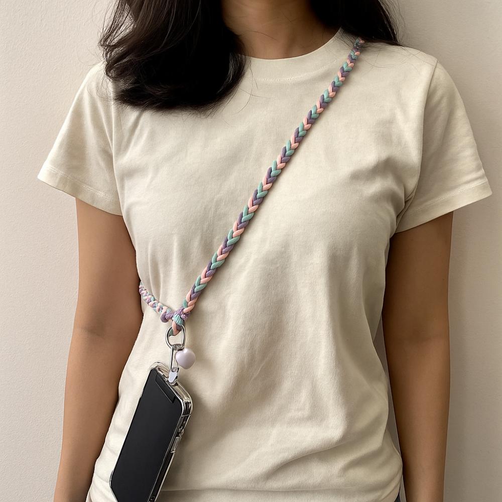 Anti-loss Phone Hanging Chain Nylon Mobile Phone Lanyard DIY Phone Crossbody Chain  Christmas Gifts