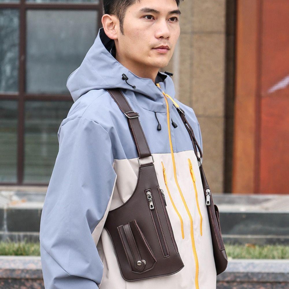 Adjustable Strap Anti-Theft Underarm Bag Vintage Underarm Strap Wallet Pocket Daily Use