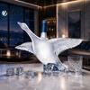 Decorative Liquor Bottle Goose Bird Shape Whiskey Decanter 3D Glass Animal Bar Cabinet Decor for Display 350ml Art Wine Dispenser Home Design