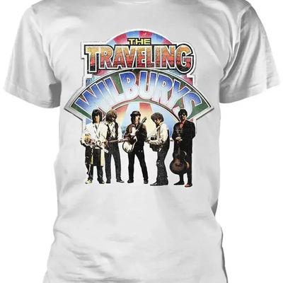 New The Traveling Wilburys Band Photo White T Shirt Om148