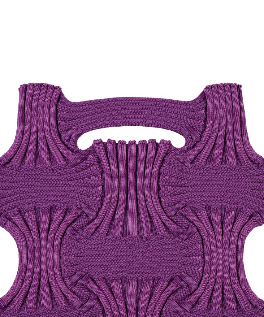 Pleatsmama Mini Bow Bag Grape Purple