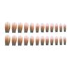 Gradient Gold Thread False Nail Patches - Detachable, Wearable Nail Art