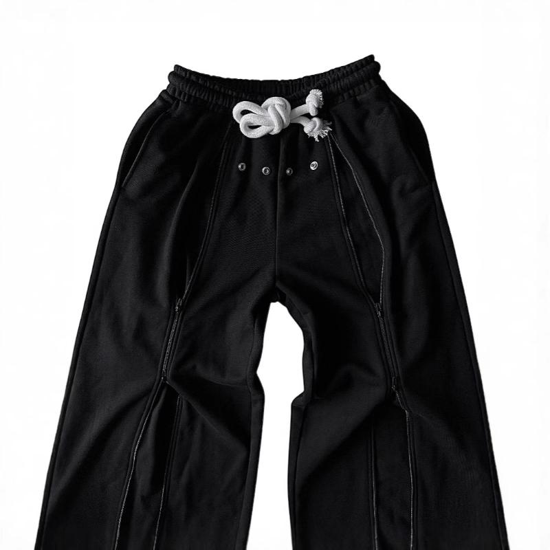 Europeisk och amerikansk mörkrockstil hängande vardagsbyxor