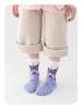 Șosete de bumbac până la jumătatea gambei pentru copii Kuromi - Design drăguț de desene animate pentru primăvară, toamnă și iarnă