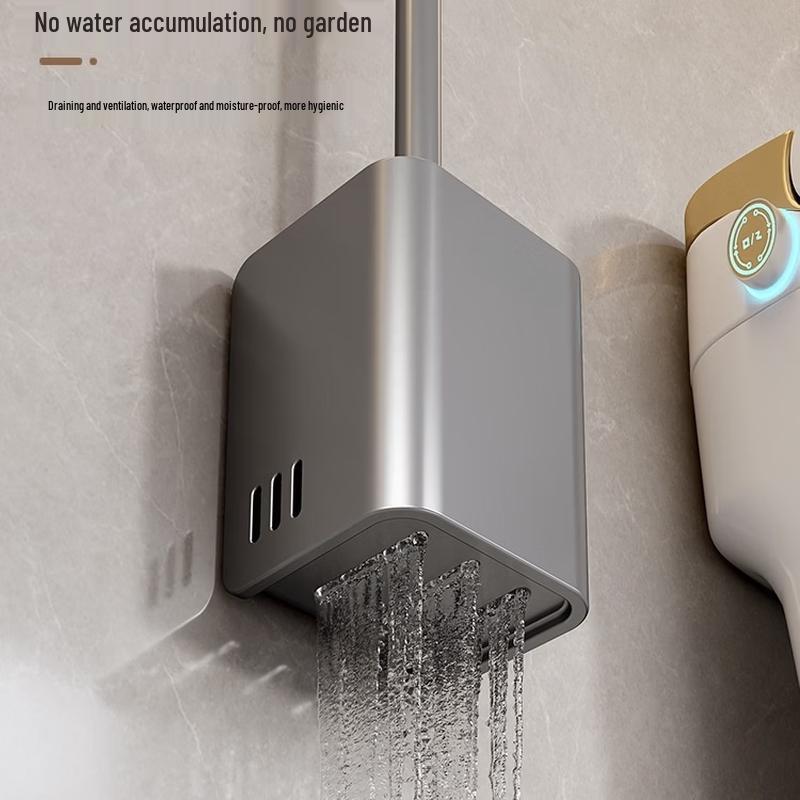Wall-Mounted Toilet Brush with Holder Set