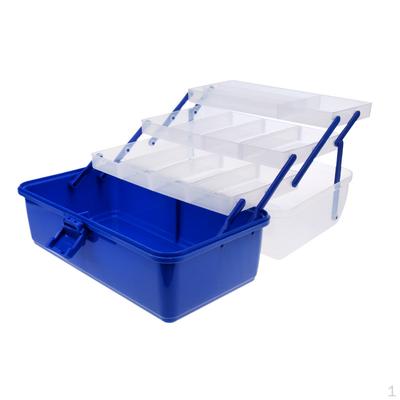 Boîte de rangement pour matériel de pêche 3/4 couches Pour hameçons Appâts Émerillons Accessoires