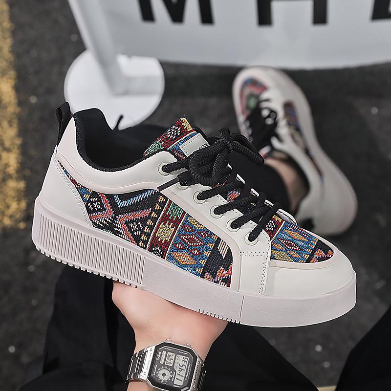 Shoes men's shoes board shoes men's new spring and summer breathable casual low-top retro teen flat-bottomed sneakers men