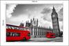 Fototapeta London černobílá omyvatelná flísová 104x70,5