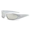 Y2k Sunglasses For Women Vintage Punk Men's Sun Glasses Retro Oval Mirror Lenses Eyewear Outdoor Cycling Goggle UV400